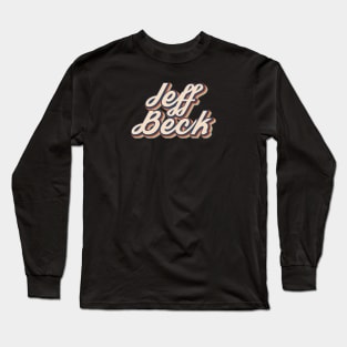 Jeff Beck Retro Style Long Sleeve T-Shirt